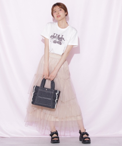JILL by JILL STUART(ジルバイジルスチュアート)の「【数量限定追加】ビジューフリルトート(トートバッグ・レディース・ブルー/ブラック系その他/ホワイト/ピンク・FREE)」の18枚目の写真