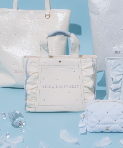 JILL by JILL STUART(ジルバイジルスチュアート)の「【新色追加】ビジューフリルトート(トートバッグ・レディース・ブルー/ブラック系その他/ホワイト/ピンク・FREE)」の8枚目の写真