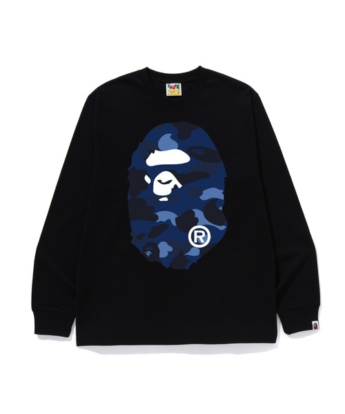 A BATHING APE(アベイシングエイプ)の「COLOR CAMO BIG APE HEAD LS TEE(Tシャツ/カットソー・メンズ・ホワイト系その他3/ホワイト×レッド/ホワイト×ネイビー/ブラック×パープル/ブラック×レッド/ブラック×ブルー/ブラック系その他6/ホワイト×パープル・LARGE/XX-LARGE/MEDIUM/X-LARGE/SMALL)」の7枚目の写真