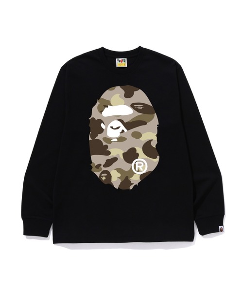 A BATHING APE(アベイシングエイプ)の「COLOR CAMO BIG APE HEAD LS TEE(Tシャツ/カットソー・メンズ・ホワイト系その他3/ホワイト×レッド/ホワイト×ネイビー/ブラック×パープル/ブラック×レッド/ブラック×ブルー/ブラック系その他6/ホワイト×パープル・LARGE/XX-LARGE/MEDIUM/X-LARGE/SMALL)」の8枚目の写真
