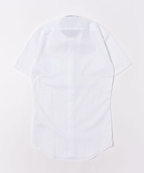 TOKYO SHIRTS（トウキョウシャツ）の「【超形態安定】【吸水速乾】  形態安定ノンアイロン ボタンダウン 半袖ビジネスワイシャツ（ビジネスシャツ・メンズ・ホワイト・首回り37cm/首回り39cm/首回り41cm/首回り42cm/首回り43cm）」の7枚目の写真