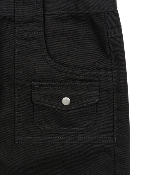 PEPLEE(ペプリー)の「Mini Pocket Boots Cut Cotton Pants (Black)(その他パンツ・レディース・その他・SMALL/MEDIUM)」の5枚目の写真
