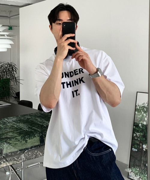 NOWLE(ノウル)の「【NOWLE】メッセージロゴ プリント クルーネック 半袖 Tシャツ(Tシャツ/カットソー・メンズ・ホワイト/オートミール・X-LARGE/MEDIUM/LARGE)」の7枚目の写真