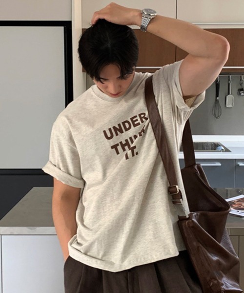 NOWLE(ノウル)の「【NOWLE】メッセージロゴ プリント クルーネック 半袖 Tシャツ(Tシャツ/カットソー・メンズ・ホワイト/オートミール・X-LARGE/MEDIUM/LARGE)」の11枚目の写真