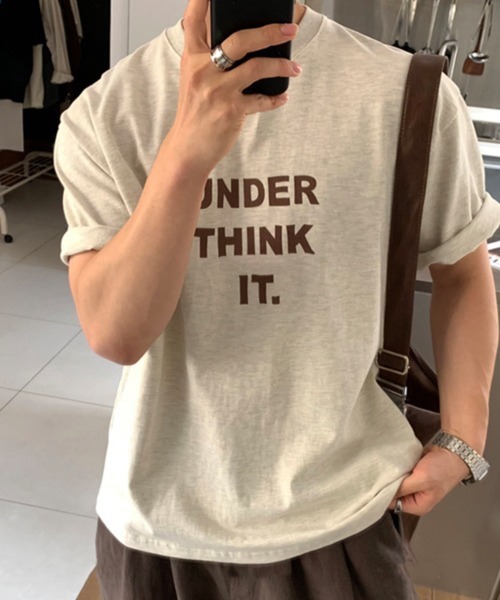 NOWLE(ノウル)の「【NOWLE】メッセージロゴ プリント クルーネック 半袖 Tシャツ(Tシャツ/カットソー・メンズ・ホワイト/オートミール・X-LARGE/MEDIUM/LARGE)」の12枚目の写真