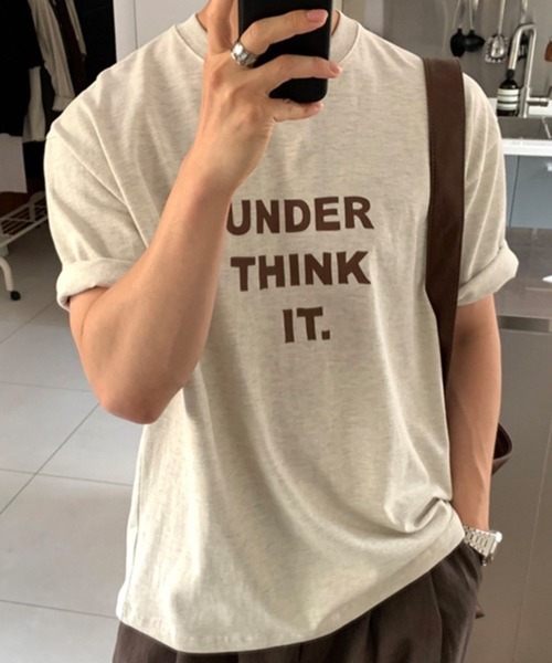 NOWLE(ノウル)の「【NOWLE】メッセージロゴ プリント クルーネック 半袖 Tシャツ(Tシャツ/カットソー・メンズ・ホワイト/オートミール・X-LARGE/MEDIUM/LARGE)」の13枚目の写真