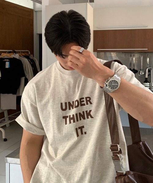 NOWLE(ノウル)の「【NOWLE】メッセージロゴ プリント クルーネック 半袖 Tシャツ(Tシャツ/カットソー・メンズ・ホワイト/オートミール・X-LARGE/MEDIUM/LARGE)」の15枚目の写真