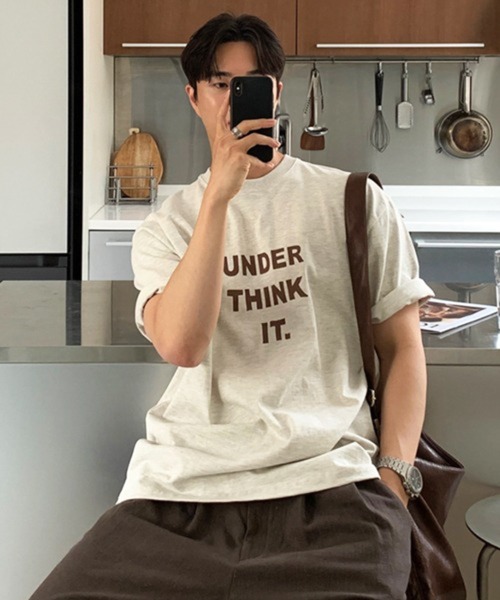 NOWLE(ノウル)の「【NOWLE】メッセージロゴ プリント クルーネック 半袖 Tシャツ(Tシャツ/カットソー・メンズ・ホワイト/オートミール・X-LARGE/MEDIUM/LARGE)」の18枚目の写真