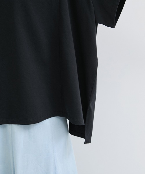 le cercle ADAM ET ROPE'（ルセルクルアダムエロペ）の「COOLMAX ショルダースリットTEE UVカット/接触冷感/吸水速乾（Tシャツ/カットソー・レディース・グリーン系その他/ブラック/ホワイト・FREE）」の20枚目の写真