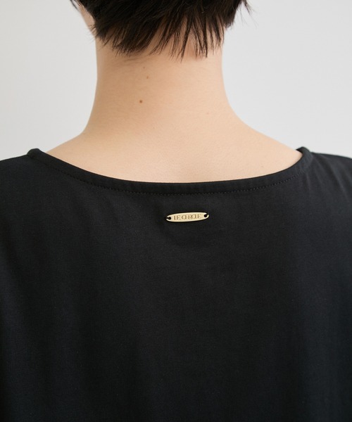 le cercle ADAM ET ROPE'（ルセルクルアダムエロペ）の「COOLMAX ショルダースリットTEE UVカット/接触冷感/吸水速乾（Tシャツ/カットソー・レディース・グリーン系その他/ブラック/ホワイト・FREE）」の21枚目の写真