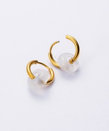 4quince（フォークインス）の「クォーツフープピアス（ピアス（両耳用））」