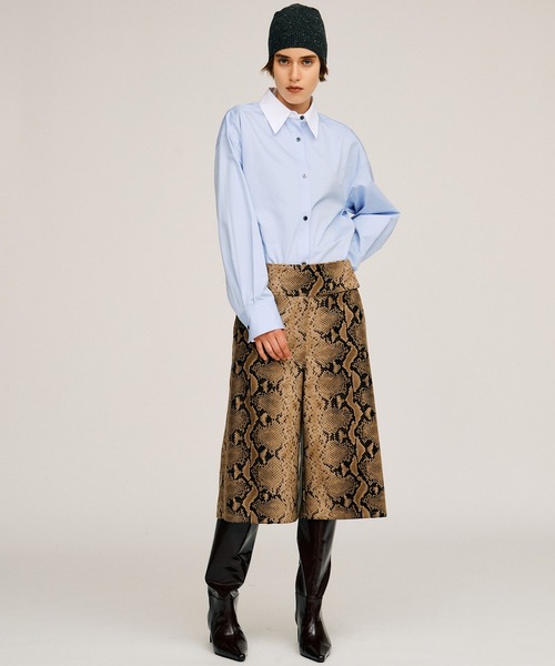 PRANK PROJECT(プランクプロジェクト)の「【2026Autumn Pre-Order】シンセティックレザーハーフパンツ / Synthetic Leather Half Pants(その他パンツ・レディース・ブラウン/ブラック/マルチ・38/36)」の5枚目の写真