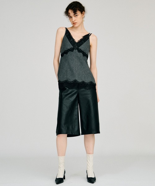 PRANK PROJECT(プランクプロジェクト)の「【2026Autumn Pre-Order】シンセティックレザーハーフパンツ / Synthetic Leather Half Pants(その他パンツ・レディース・ブラウン/ブラック/マルチ・38/36)」の13枚目の写真