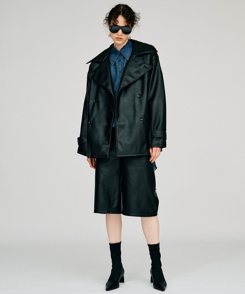 PRANK PROJECT(プランクプロジェクト)の「【2026Autumn Pre-Order】シンセティックレザーハーフパンツ / Synthetic Leather Half Pants(その他パンツ・レディース・ブラウン/ブラック/マルチ・38/36)」の18枚目の写真
