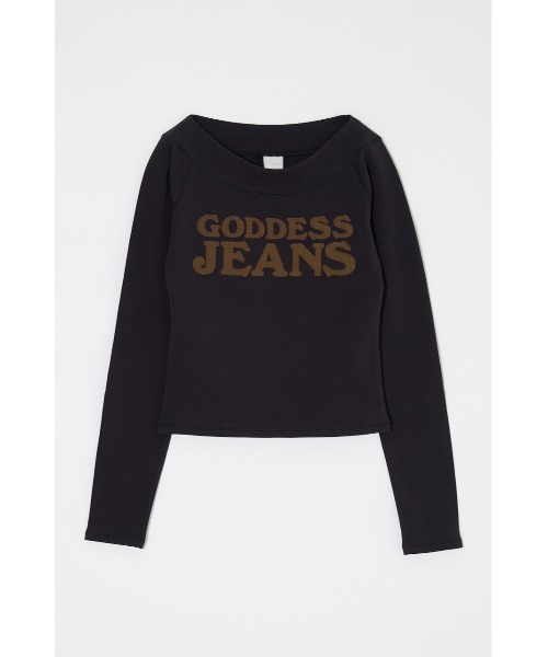 MOUSSY（マウジー）の「【26年AW新作】OFF SHOULDER L/S Tシャツ（Tシャツ/カットソー・レディース・杢グレー/レッド/ネイビー・FREE）」の4枚目の写真