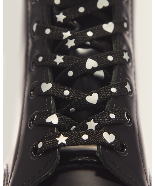 Dr. Martens（ドクターマーチン）の「Dr. Martens/ドクターマーチン ハーツ アンド スターズ レース 43143001（シューズアクセサリー・メンズ・ブラック・FREE）」の2枚目の写真