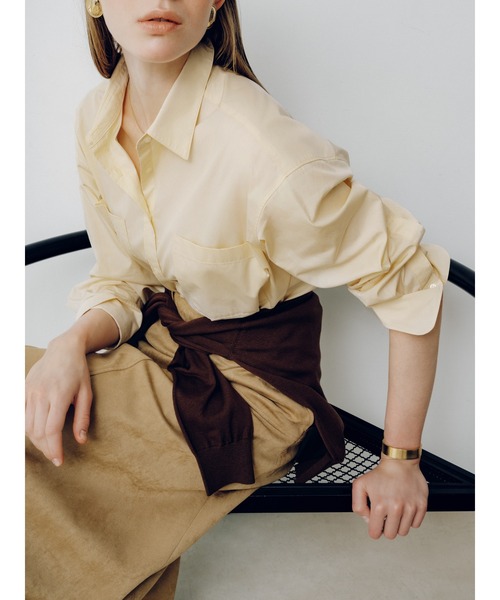Mila Owen(ミラオーウェン)の「シルクコットンベーシックカーディガン(カーディガン/ボレロ・レディース・アイボリー/レッド/ライトブルー/イエロー/ブラウン・F)」の8枚目の写真