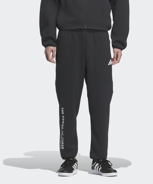 adidas(アディダス)の「アディダスアダプテーション レギュラーフィット アンクル丈 オープンヘムパンツ / アディダス adidas(スウェットパンツ・メンズ・ブラック・XX-LARGE/3XL/LARGE/MEDIUM/SMALL/X-LARGE/X-SMALL)」の1枚目の写真