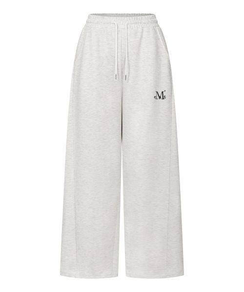 MUCENT(ムセント)の「リカンサイドピンタックスウェットパンツ 男女共用 (3カラー)(スウェットパンツ・レディース・ホワイト/ライトグレー/ブラック・LARGE/SMALL)」の4枚目の写真