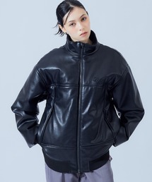 FAUX LEATHER PADDED JACKET