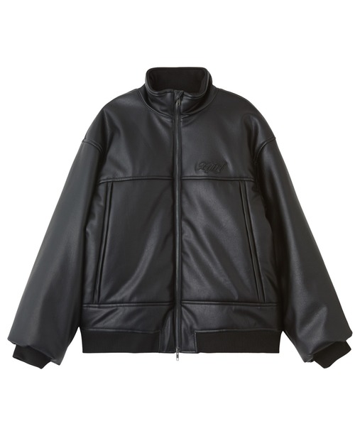 X-girl(エックスガール)の「FAUX LEATHER PADDED JACKET(その他アウター・レディース・ブラック・S/M)」の4枚目の写真