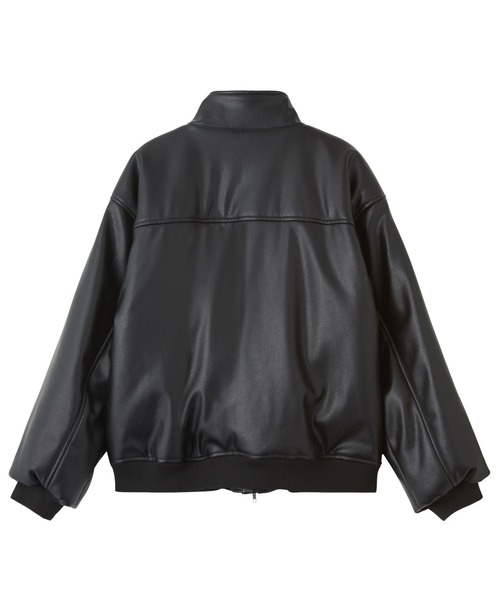 X-girl(エックスガール)の「FAUX LEATHER PADDED JACKET(その他アウター・レディース・ブラック・S/M)」の5枚目の写真
