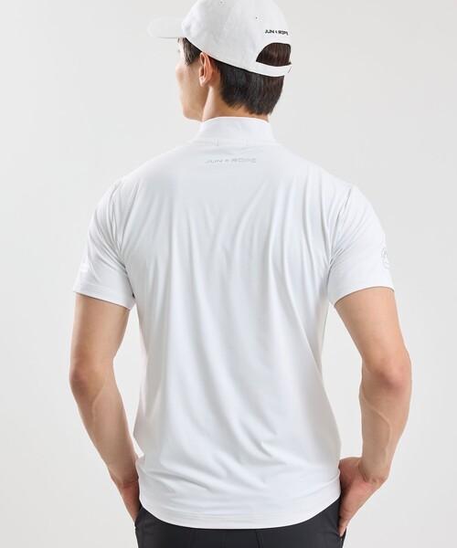 JONES（ジョーンズ）の「【JONESコラボ】半袖モックネックシャツ（Tシャツ/カットソー・レディース・ホワイト/ブラック・XL/M/L/S）」の5枚目の写真