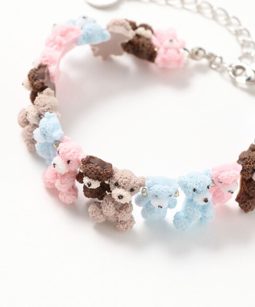 Ray BEAMS（レイビームス）の「LOTUS PINK / Bears ブレスレット（ブレスレット・レディース・シルバー・ONE SIZE）」の2枚目の写真