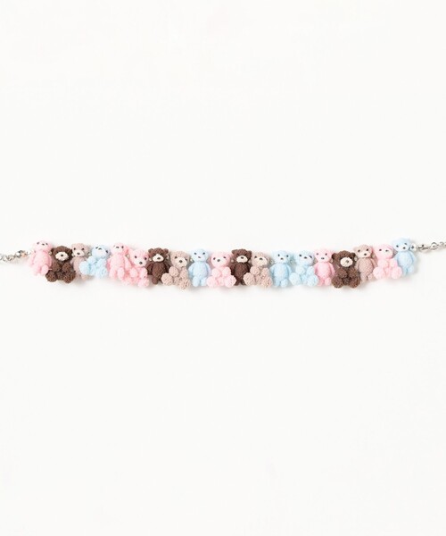 Ray BEAMS（レイビームス）の「LOTUS PINK / Bears ブレスレット（ブレスレット・レディース・シルバー・ONE SIZE）」の4枚目の写真