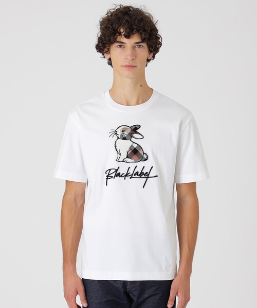 BLACK LABEL CRESTBRIDGE（ブラックレーベル・クレストブリッジ）の「クレストブリッジラビットグラフィックTシャツ（Tシャツ/カットソー・メンズ・ブラック/オフホワイト・S/XL/M/L）」の4枚目の写真