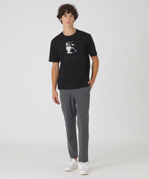 BLACK LABEL CRESTBRIDGE（ブラックレーベル・クレストブリッジ）の「クレストブリッジラビットグラフィックTシャツ（Tシャツ/カットソー・メンズ・ブラック/オフホワイト・S/XL/M/L）」の9枚目の写真
