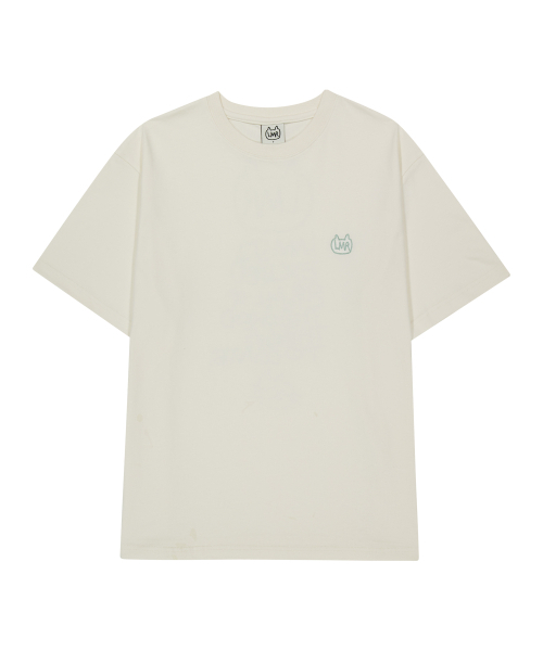 LMR(エルエムアール)の「シンボル刺繍ロゴドローイングTシャツクリーム(Tシャツ/カットソー・レディース・Cream・FREE)」の2枚目の写真