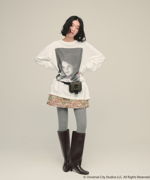 eL(エル)の「【eL】Muse Tee LS/872773(Tシャツ/カットソー・レディース・オフホワイト/グレー・FREE)」の8枚目の写真