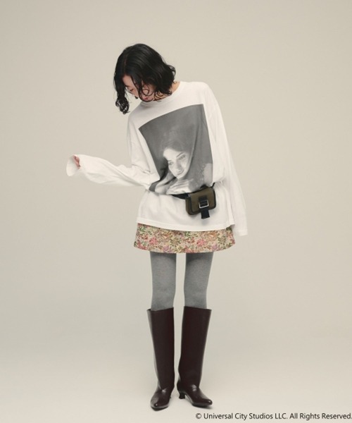 eL(エル)の「【eL】Muse Tee LS/872773(Tシャツ/カットソー・レディース・オフホワイト/グレー・FREE)」の9枚目の写真