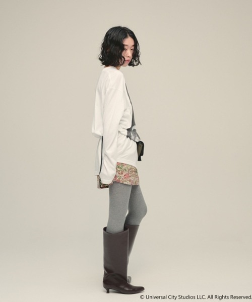 eL(エル)の「【eL】Muse Tee LS/872773(Tシャツ/カットソー・レディース・オフホワイト/グレー・FREE)」の10枚目の写真