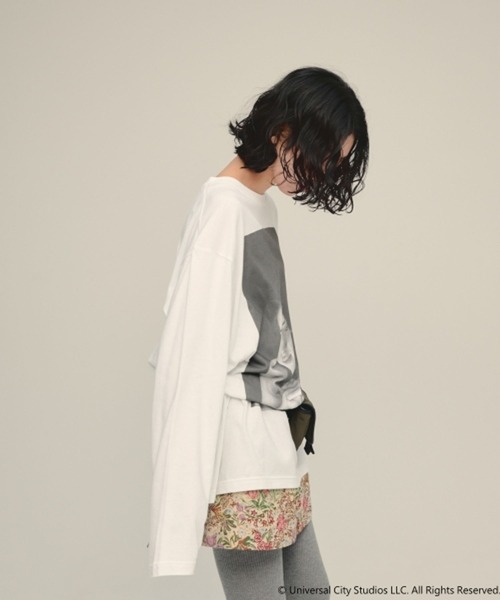 eL(エル)の「【eL】Muse Tee LS/872773(Tシャツ/カットソー・レディース・オフホワイト/グレー・FREE)」の13枚目の写真