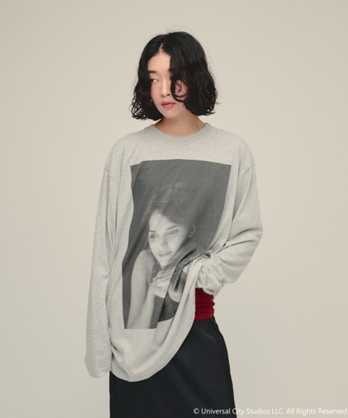 eL(エル)の「【eL】Muse Tee LS/872773(Tシャツ/カットソー・レディース・オフホワイト/グレー・FREE)」の18枚目の写真