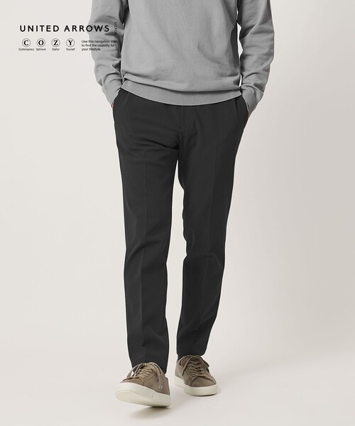 UNITED ARROWS(ユナイテッドアローズ)の「SPORTEX ノープリーツ テーパードパンツ UA COZY ウォッシャブル 2WAYストレッチ 撥水(スラックス・メンズ・ブラック・L/XL/M)」の21枚目の写真