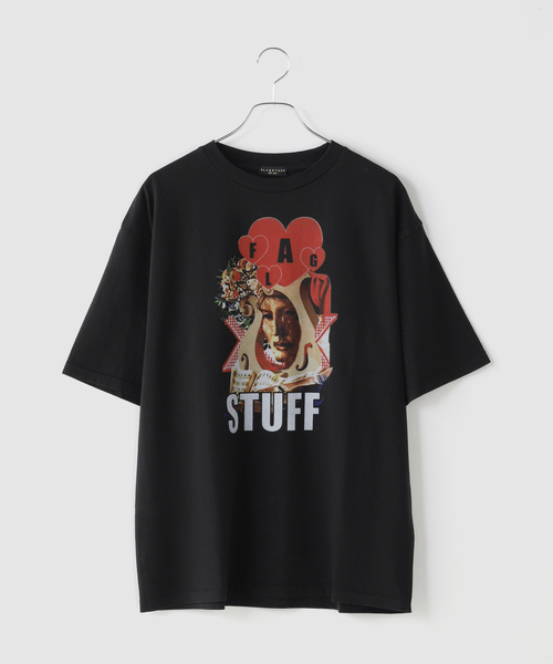 F-LAGSTUF-F(フラグスタフ)の「F-LAGSTUF-F / フラグスタフ "HEART" T-SHIRT(Tシャツ/カットソー・メンズ・ブラック・MEDIUM/LARGE)」の1枚目の写真