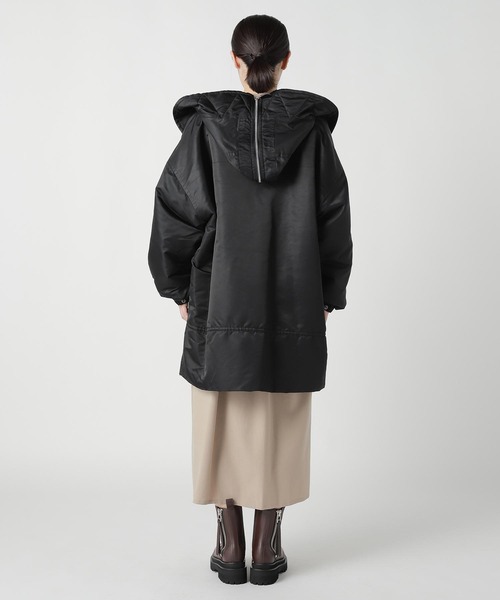 ZUCCa(ズッカ)の「NYLON TWILL / コート(その他アウター・レディース・ブラック・M size/XL)」の3枚目の写真
