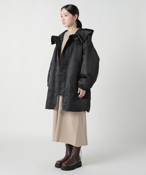 ZUCCa(ズッカ)の「NYLON TWILL / コート(その他アウター・レディース・ブラック・M size/XL)」の4枚目の写真