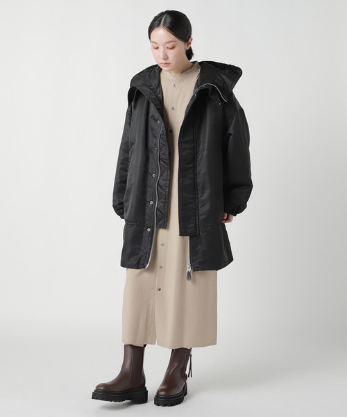 ZUCCa(ズッカ)の「NYLON TWILL / コート(その他アウター・レディース・ブラック・M size/XL)」の5枚目の写真