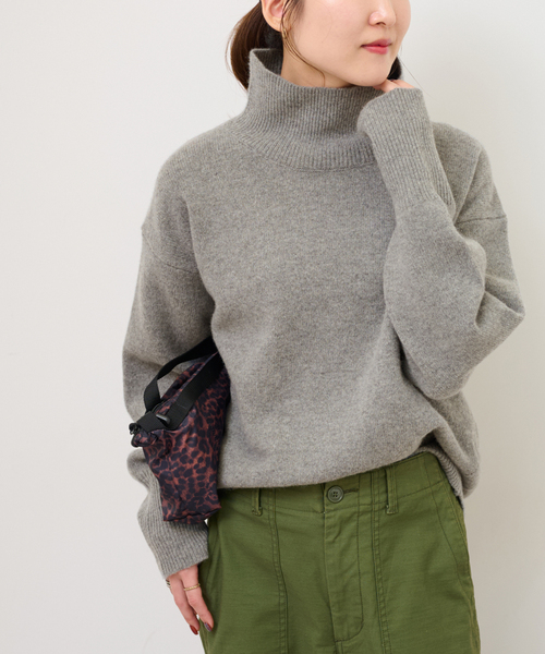 JOURNAL STANDARD relume(ジャーナルスタンダード レリューム)の「《追加》ウールカシミヤハイネックプルオーバー(ニット/セーター・レディース・ホワイト/チャコールグレー/ネイビー/ピンク・FREE)」の11枚目の写真