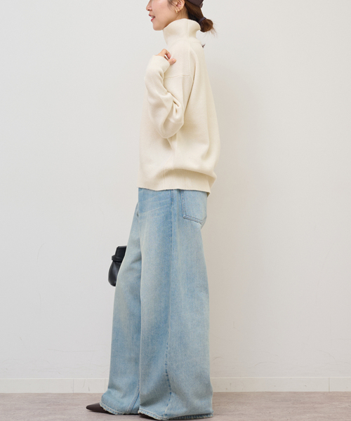 JOURNAL STANDARD relume(ジャーナルスタンダード レリューム)の「《追加》ウールカシミヤハイネックプルオーバー(ニット/セーター・レディース・ホワイト/チャコールグレー/ネイビー/ピンク・FREE)」の15枚目の写真
