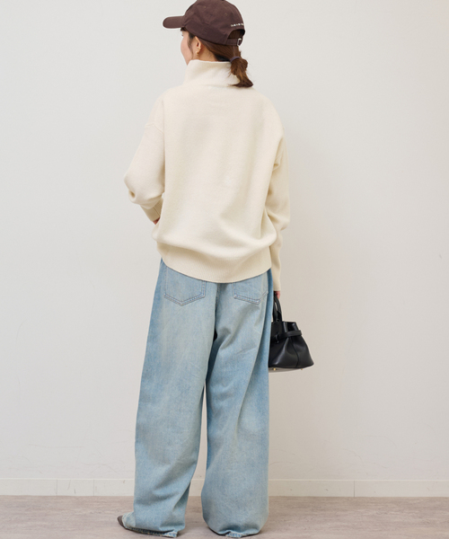 JOURNAL STANDARD relume(ジャーナルスタンダード レリューム)の「《追加》ウールカシミヤハイネックプルオーバー(ニット/セーター・レディース・ホワイト/チャコールグレー/ネイビー/ピンク・FREE)」の16枚目の写真