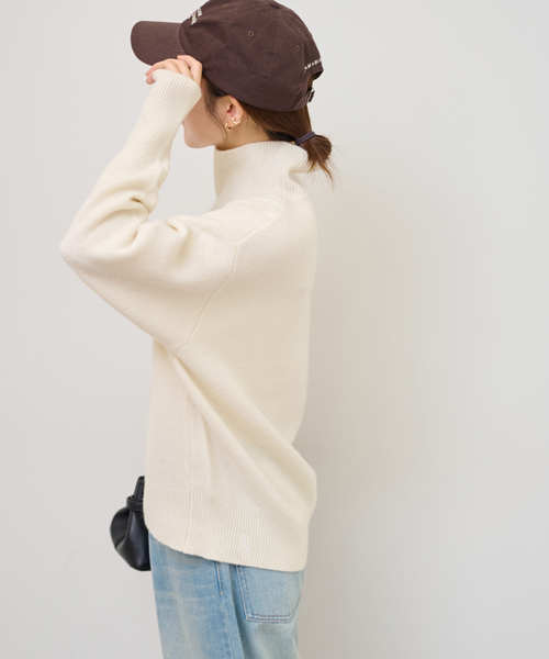 JOURNAL STANDARD relume(ジャーナルスタンダード レリューム)の「《追加》ウールカシミヤハイネックプルオーバー(ニット/セーター・レディース・ホワイト/チャコールグレー/ネイビー/ピンク・FREE)」の19枚目の写真
