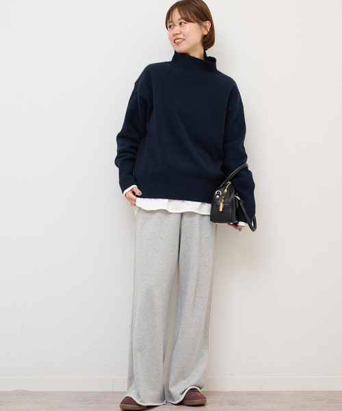 JOURNAL STANDARD relume(ジャーナルスタンダード レリューム)の「《追加》ウールカシミヤハイネックプルオーバー(ニット/セーター・レディース・ホワイト/チャコールグレー/ネイビー/ピンク・FREE)」の21枚目の写真