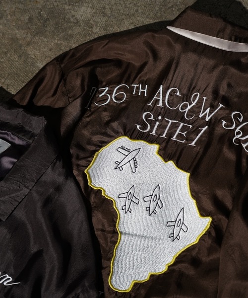TOWNCRAFT(タウンクラフト)の「TOWNCRAFT / タウンクラフト SILK ROCKABILLY BLOUSON シルク ロカビリーブルゾン(ブルゾン・メンズ・ブラウン/ブラック/チャコールグレー・LARGE/MEDIUM)」の10枚目の写真