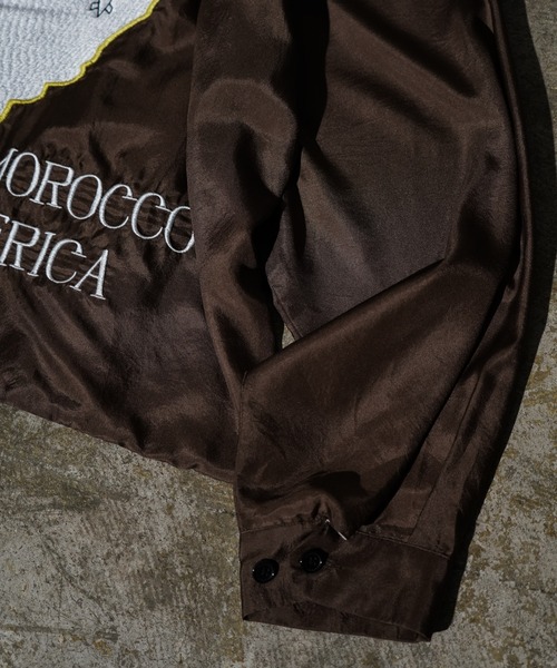 TOWNCRAFT(タウンクラフト)の「TOWNCRAFT / タウンクラフト SILK ROCKABILLY BLOUSON シルク ロカビリーブルゾン(ブルゾン・メンズ・ブラウン/ブラック/チャコールグレー・LARGE/MEDIUM)」の11枚目の写真