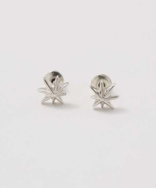 Maple(メープル)の「<MAPLE> HEMPSTAR EARRINGS/ピアス(ピアス(両耳用)・メンズ・シルバー・FREE)」の1枚目の写真